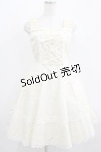 BABY,THE STARS SHINE BRIGHT / 裾スカラップジャンパースカート（2023年） Free 生成り H-25-07-12-011-BA-OP-NS-ZH