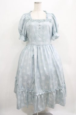 画像1: m petit by misako / AOKハナガラスクエアワンピース L サックス H-25-07-12-013-LO-OP-NS-ZH