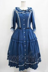 Innocent World / クリスティーンドレス M ブルー×生成/Blue×Beige H-25-07-12-015-IW-OP-NS-ZH