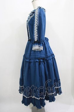 画像2: Innocent World / クリスティーンドレス M ブルー×生成/Blue×Beige H-25-07-12-015-IW-OP-NS-ZH