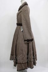 画像2: Innocent World / ヘリンボーンコートドレス M ブラウン H-25-07-12-021-IW-CO-NS-ZH (2)