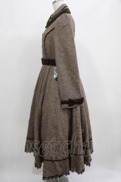画像2: Innocent World / ヘリンボーンコートドレス M ブラウン H-25-07-12-021-IW-CO-NS-ZH
