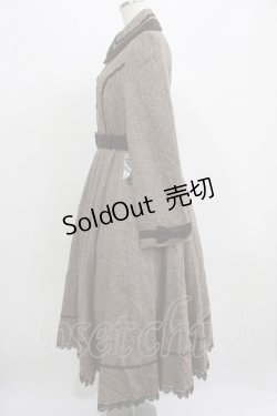画像2: Innocent World / ヘリンボーンコートドレス M ブラウン H-25-07-12-021-IW-CO-NS-ZH