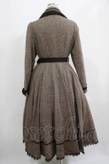 画像3: Innocent World / ヘリンボーンコートドレス M ブラウン H-25-07-12-021-IW-CO-NS-ZH (3)