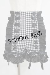 mon lily / ギンガムチェックパンツ M ブラック H-25-07-13-028-LO-PA-NS-ZH