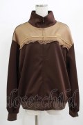 Fi.n.t / レース使いトラックジャケット Free BROWN H-25-07-13-029-CA-TO-NS-ZH