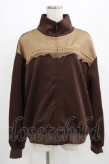 Fi.n.t / レース使いトラックジャケット Free BROWN H-25-07-13-029-CA-TO-NS-ZH