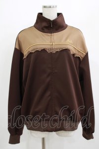 Fi.n.t / レース使いトラックジャケット Free BROWN H-25-07-13-029-CA-TO-NS-ZH