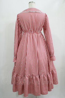 画像3: FLC / 星名桜子/ギンガムチェックワンピース M レッド H-25-07-13-003-LO-OP-NS-ZH