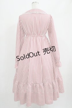 画像3: FLC / 星名桜子/ギンガムチェックワンピース M レッド H-25-07-13-003-LO-OP-NS-ZH