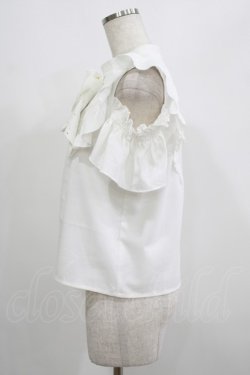 画像2: evelyn / キラキラリボンブラウス Free オフ H-25-07-13-032-LO-BL-NS-ZH