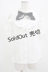 Secret Honey / オープンショルダーレースラッフル半袖ブラウス Free オフ/ブラック H-25-07-13-033-CA-BL-NS-ZH
