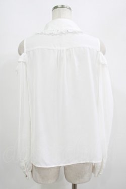 画像3: Secret Honey / オープンショルダーレースラッフルブラウス Free オフ/ブラック H-25-07-13-035-CA-BL-NS-ZH