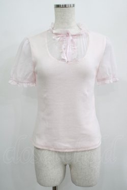 画像1: Bubbles / ヨーク切替トップス Free ピンク H-25-07-13-040-CA-TO-NS-ZH
