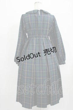 画像3: FLC / MINA*タータンチェックワンピース M ネイビー H-25-07-13-004-LO-OP-NS-ZH