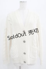 F&A / ポケット付きケーブルニットカーディガン Free OFF WHITE H-25-07-13-044-LO-TO-NS-ZH