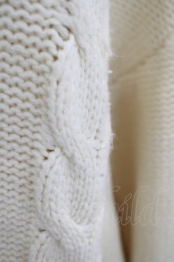 画像4: F&A / ポケット付きケーブルニットカーディガン Free OFF WHITE H-25-07-13-044-LO-TO-NS-ZH