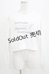 an another angelus / フラワーランゲージロゴプリントカットソー Free OFF WHITE H-25-07-13-045-CA-TS-NS-ZH