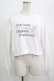 画像1: an another angelus / フラワーランゲージロゴプリントカットソー Free OFF WHITE H-25-07-13-045-CA-TS-NS-ZH (1)