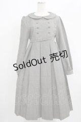 FLC / MINA*タータンチェックワンピース M ブラック H-25-07-13-006-LO-OP-NS-ZH