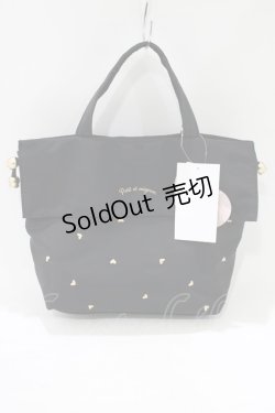 画像1: m petit by misako / AMシシュウキンチャクトート  ブラック H-25-07-13-055-LO-BG-NS-ZH