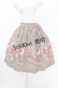画像1: BABY,THE STARS SHINE BRIGHT / Strawberry Loves Chocolate柄スカート Free ブラウン H-25-07-13-1039-BA-SK-NS-ZH