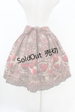 画像2: BABY,THE STARS SHINE BRIGHT / Strawberry Loves Chocolate柄スカート Free ブラウン H-25-07-13-1039-BA-SK-NS-ZH