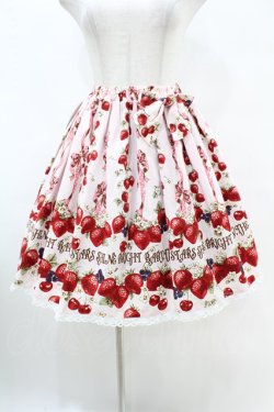 画像1: BABY,THE STARS SHINE BRIGHT / Strawberry’s Heart Drops柄スカート Free ピンク H-25-07-13-1040-BA-SK-NS-ZH