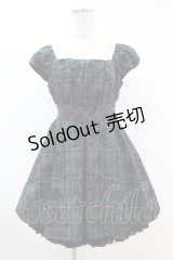 Secret Honey / フロッキープリントチェックワンピース Free グリーン H-25-07-13-1043-CA-OP-NS-ZH