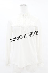 axes femme / ヨークレースプルオーバー M 生成り H-25-07-13-1051-AX-TO-NS-ZH