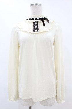 画像1: axes femme / はしごリボンプルオーバー M 生成り H-25-07-13-1052-AX-TO-NS-ZH