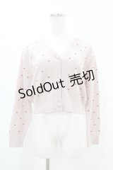 evelyn / ハートドット刺繍カーディガン Free ピンク/レッド H-25-07-13-1055-LO-TO-NS-ZH
