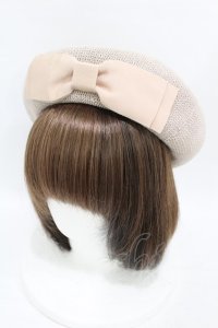 m petit by misako / AMリボンサーモベレー  ベージュ H-25-07-13-1007-LO-AC-NS-ZH