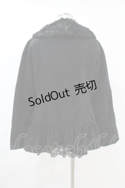 画像2: axes femme POETIQUE / ファー襟ショートコート M ブラック H-25-07-13-1060-AX-CO-NS-ZH