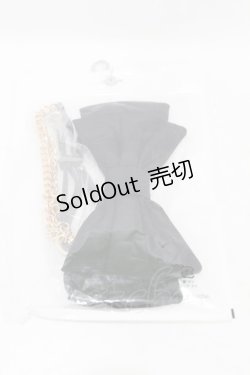 画像1: m petit by misako / AMリボンスマホショルダー  ブラック H-25-07-13-1008-LO-ZA-NS-ZH