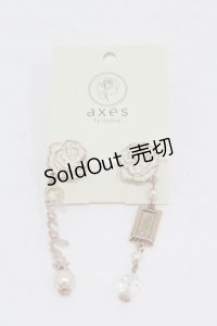 axes femme / ローズ・オ・ショコラ イヤリング  生成り H-25-07-13-1011-AX-AC-NS-ZH