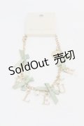 Maison de FLEUR / ブランドロゴバッグチャーム  グリーン H-25-07-13-1014-LO-ZA-NS-ZH