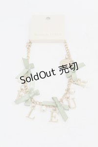 Maison de FLEUR / ブランドロゴバッグチャーム  グリーン H-25-07-13-1014-LO-ZA-NS-ZH