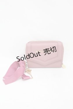 画像1: Maison de FLEUR / キーリボンミニウォレット  ピンク H-25-07-13-1015-LO-ZA-NS-ZH