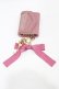 画像2: Maison de FLEUR / キーリボンキーケース  ピンク H-25-07-13-1016-LO-ZA-NS-ZH (2)