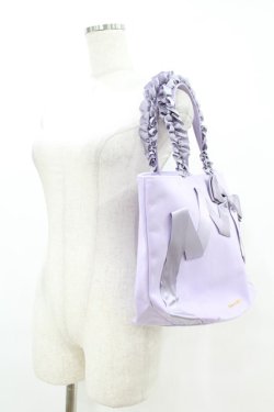 画像2: Maison de FLEUR / Maison de FLEUR×Misako Aoki/Mリボンキャンバストートバッグ  ラベンダー H-25-07-13-1023-LO-BG-NS-ZH