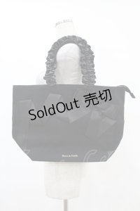Maison de FLEUR / Maison de FLEUR×Misako Aoki/Mリボンキャンバストートバッグ  ブラック H-25-07-13-1024-LO-BG-NS-ZH