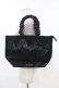 画像1: Maison de FLEUR / Maison de FLEUR×Misako Aoki/Mリボンキャンバストートバッグ  ブラック H-25-07-13-1024-LO-BG-NS-ZH (1)