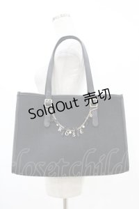 Maison de FLEUR / Aurora/ジャカードトートバッグ  ブラック H-25-07-13-1025-LO-BG-NS-ZH