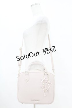 画像1: Maison de FLEUR / 梅田エスト限定ビジューチャーム付きショルダーバッグ  ピンク H-25-07-13-1026-LO-BG-NS-ZH
