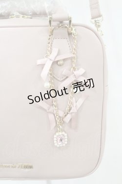 画像3: Maison de FLEUR / 梅田エスト限定ビジューチャーム付きショルダーバッグ  ピンク H-25-07-13-1026-LO-BG-NS-ZH