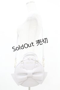 Maison de FLEUR / Maison de FLEUR×Misako Aoki/ラウンドリボンショルダーバッグ  ラベンダー H-25-07-13-1029-LO-BG-NS-ZH