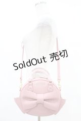 Maison de FLEUR / Maison de FLEUR×Misako Aoki/ラウンドリボンショルダーバッグ  ピンク H-25-07-13-1030-LO-BG-NS-ZH