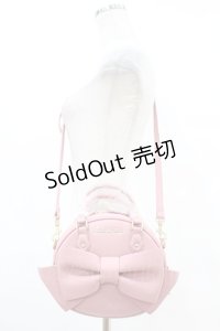 Maison de FLEUR / Maison de FLEUR×Misako Aoki/ラウンドリボンショルダーバッグ  ピンク H-25-07-13-1030-LO-BG-NS-ZH