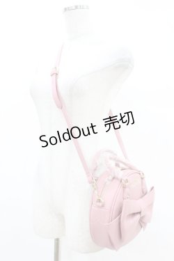 画像2: Maison de FLEUR / Maison de FLEUR×Misako Aoki/ラウンドリボンショルダーバッグ  ピンク H-25-07-13-1030-LO-BG-NS-ZH